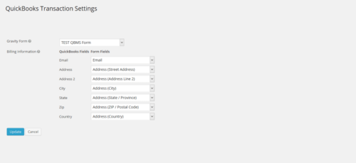 QuickBooks Payment Gateway for Gravity Forms