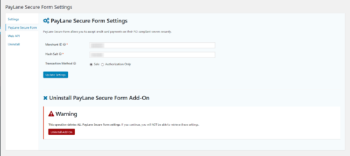 PayLane Secure Form Gateway for Gravity Forms