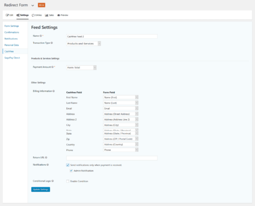 Cashfree Gateway for Gravity Forms