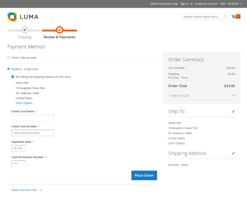 PymtPro Payment Gateway for Magento