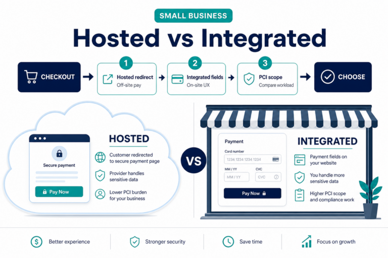 Featured image: Hosted vs integrated payment gateways: which is better for small businesses?